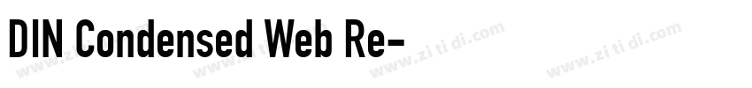 DIN Condensed Web Re字体转换